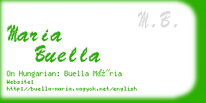 maria buella business card